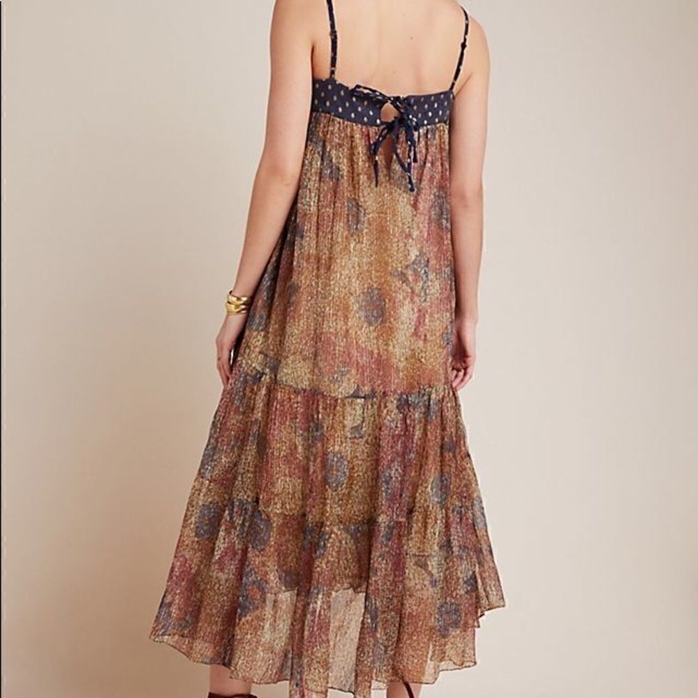 ANTHROPOLOGY RAGA NADINE SHIMMERS MIDI DRESS NEW NWT SMALL & SP - Picture 9 of 14